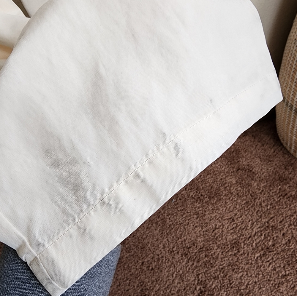 Lattelier Straight Belted Long-Sleeve Jumpsuit In Natural White Womans Small - Picture 15 of 16